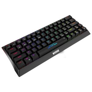 Marvo Wireless Gaming Mechanical keyboard Hecate 61WR Black - KG962W-R - Bluetooth 5.0, 63 keys