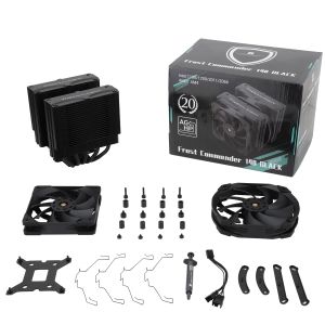 Thermalright CPU Cooler Frost Commander 140 Black - Dual-Tower - LGA1851/LGA1700/AM5