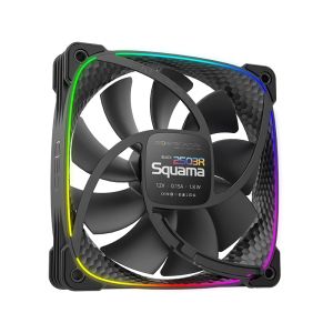 Geometric Future Squama 2503R, REVERSE Fan, 120mm, ARGB, Black