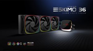 Geometric Future răcire cu apă Răcire cu apă - Eskimo Junior 36 Black - LGA1700/AM5