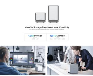 Orico NAS устройство Personal Cloud Storage MetaCube - TS200-EU-GY-BP