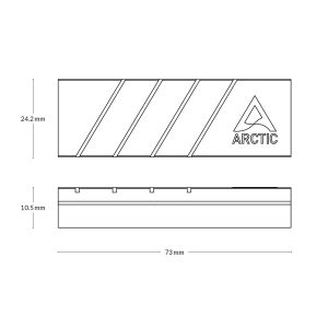 Cooler Arctic M.2 2280 SSD Cooler - M2 Pro (argintiu)