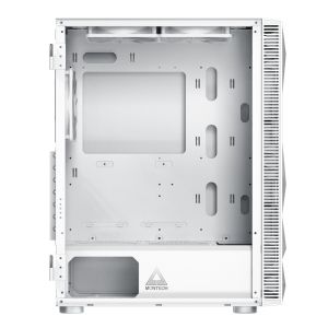 Montech кутия X3 MESH, Mid-tower Case, TG, 6 fixed RGB Fans, White