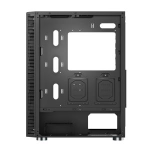 Montech кутия X3 GLASS, Mid-tower Case, TG, 6 fixed RGB Fans, Black