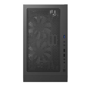 Montech кутия X3 GLASS, Mid-tower Case, TG, 6 fixed RGB Fans, Black