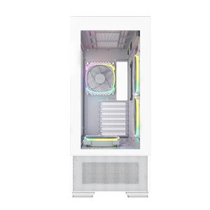 Montech кутия SKY TWO, Mid-tower Case, TG, 4x120mm ARGB Fans, White