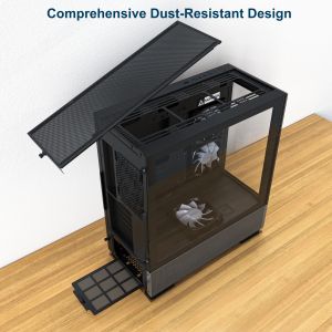 Montech кутия SKY TWO, Mid-tower Case, TG, 4x120mm ARGB Fans, Black
