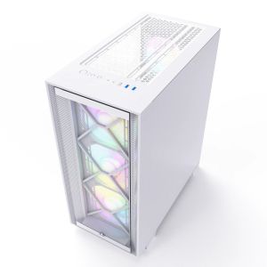 Montech AIR 1000 PREMIUM, Mid-tower Case, TG, 2 Front Panels, 4x120mm ARGB Fans, White