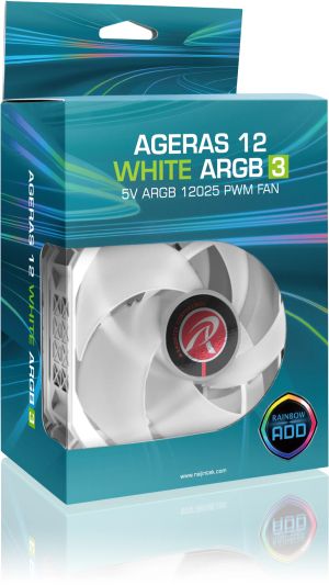 Raijintek Fan Pack 3-in-1 3x120mm - AGERAS 12 WHITE ARGB-3