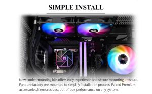 Thermalright Water Cooling Aqua Elite 240 Black A-RGB V3 - LGA1851/LGA1700/AM5