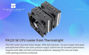 Thermalright охладител CPU Cooler Peerless Assassin 120 SE - Dual-Tower - LGA1851/LGA1700/AM5