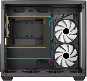 AeroCool Case ATX - Dryft-G-BK-v2 - aRGB