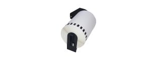 Makki Brother DK-22246 - White Continuous Length Paper Tape 103mm x 30.48m, Black on White - MK-DK-22246