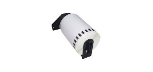 Makki Brother DK-22246 - White Continuous Length Paper Tape 103mm x 30.48m, Black on White - MK-DK-22246