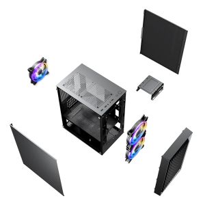 1stPlayer Case mATX - BS-2 - 3 fans included