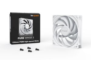 be quiet! Fan 120mm - Pure Wings 3 120mm PWM high-speed White