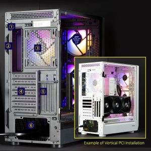 Zalman кутия Case EATX - I6 Black - RGB, Tempered Glass,  3 fans included