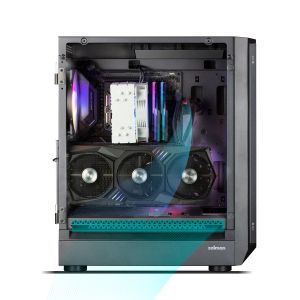 Zalman кутия Case EATX - I6 Black - RGB, Tempered Glass,  3 fans included