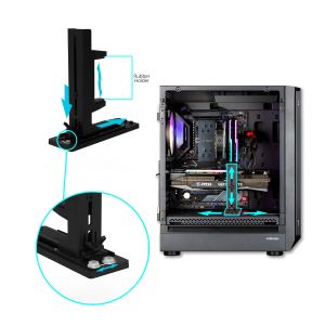 Zalman кутия Case EATX - I6 Black - RGB, Tempered Glass,  3 fans included