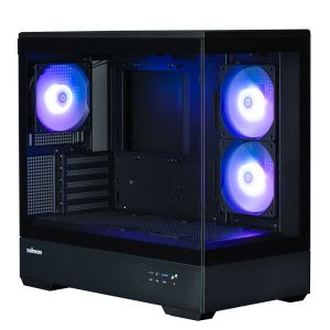 Zalman кутия Case mATX - P30 Black - aRGB, Tempered Glass