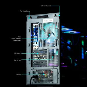 Zalman кутия Case mATX - P30 Black - aRGB, Tempered Glass