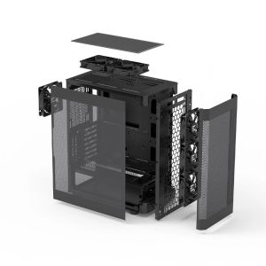 Zalman кутия Case ATX - I4 Black - Full Mesh, 6 fans included