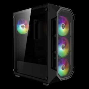 Gamdias Case ATX - AURA GC1 Elite - Mesh, RGB, Tempered Glass