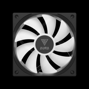 Gamdias водно охлаждане Water Cooling 120mm - AURA GL120 v2 Black - aRGB