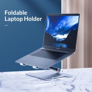 Orico алуминиева поставка за лаптоп Laptop Stand - Aluminum, 2 x USB3.0, Card Reader, up to 15.6" - LST-2AS-SV