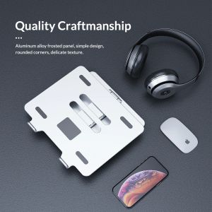 Orico алуминиева поставка за лаптоп Laptop Stand - Aluminum, 2 x USB3.0, Card Reader, up to 15.6" - LST-2AS-SV