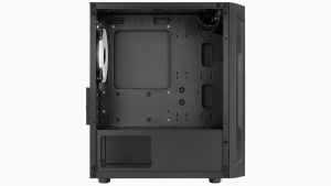 AeroCool Case mATX - Trinity Mini-G-BK-v3 - 3 fans included, Tempered Glass