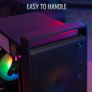 AeroCool кутия Case mATX - CS-109-G-BK-v1 - FRGB, Tempered Glass