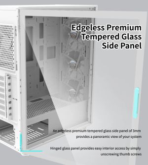 Cutie Zalman Case ATX - I3 NEO White - RGB, Mesh