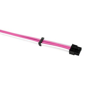 1stPlayer комплект удължителни кабели Custom Modding Cable Kit Pink/White - ATX24P, EPS, PCI-e - PKW-001