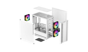 DeepCool Case mATX - CC360 A-RGB White