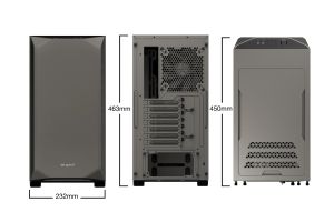 be quiet! Case ATX - Pure Base 500 Window Metallic Gray