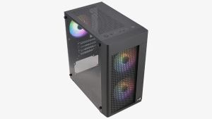 Cutie AeroCool Case mATX - Hexform-G-BK-v2 - 3 ventilatoare incluse