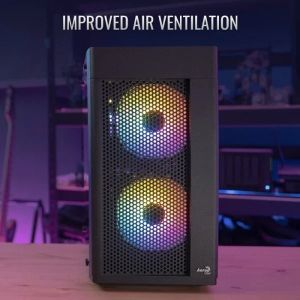 AeroCool Case mATX - Hexform-G-BK-v2 - 3 fans included