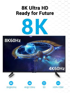 Vention Кабел HDMI v2.1 M / M 3m  - 8K Dolby Vision HDR - AANBI