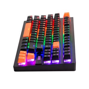 Marvo механична геймърска клавиатура Gaming Mechanical keyboard 87 keys, Orange caps TKL - KG901C