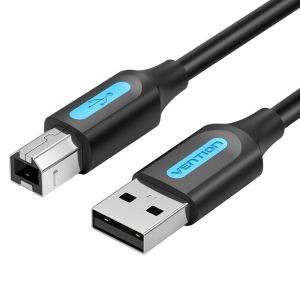 Vention USB 2.0 A Male to B Male, Black 0.5m - COQBD