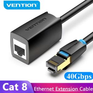 Vention удължителен кабел Cat.8 SSTP Extension Patch Cable 3M Black 40Gbps - IKHBI