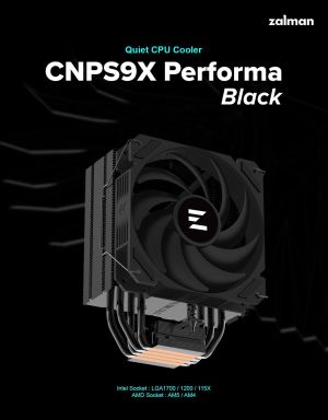 Zalman CPU Cooler CNPS9X PERFORMA BLACK