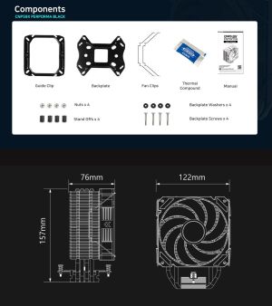 Zalman CPU Cooler CNPS9X PERFORMA BLACK