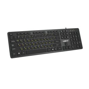 Makki нископрофилна кирилизирана клавиатура Keyboard USB BG - Low profile Chocolate - KB-C14 Black