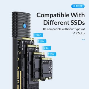 Orico външна кутия за диск Storage - Case - M.2 NGFF SATA M/B key Blue - PWM2