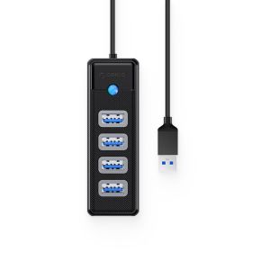 Orico хъб HUB USB3.0 4 port Black - PW4U-U3-015-BK