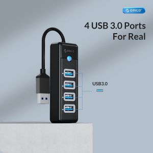 Orico хъб HUB USB3.0 4 port Black - PW4U-U3-015-BK