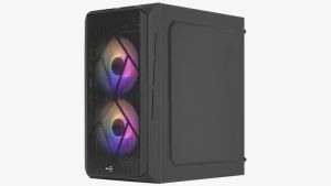 Cutie AeroCool Carcasa mATX - CS-107-A-BK-v2 - 3 ventilatoare incluse