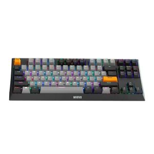 Marvo механична клавиатура Gaming Mechanical Keyboard KG980-B - RGB, Blue switches, TKL